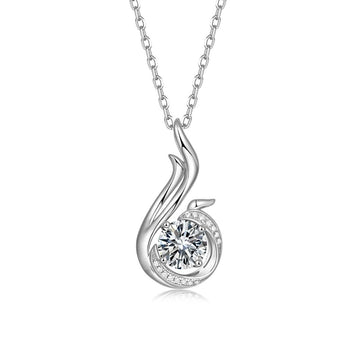 FANCIME Moissanite Phoenix  Newbirth Sterling Silver Necklace Main