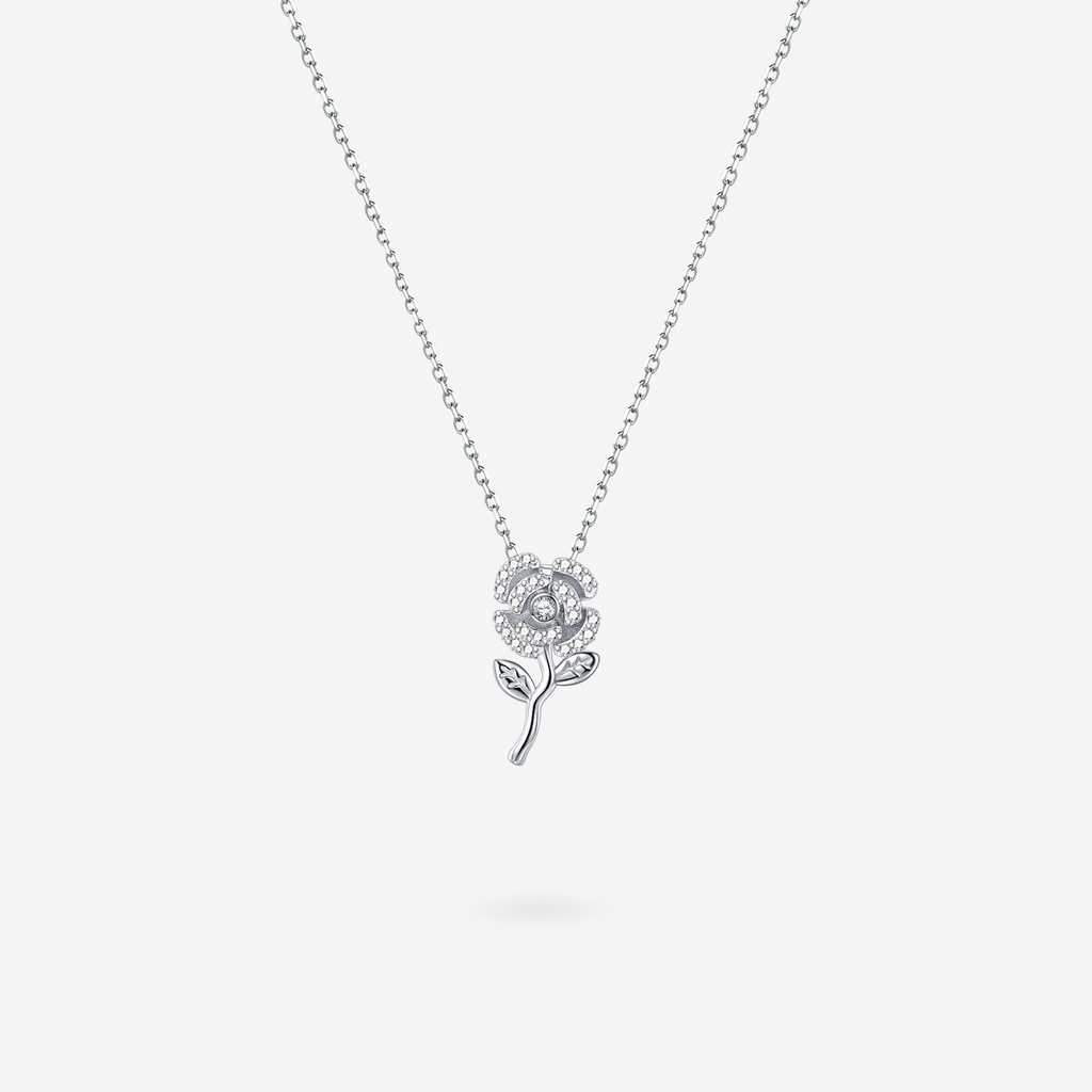 FANCI ME "Ma Rose" Sterling Silver Necklace Main