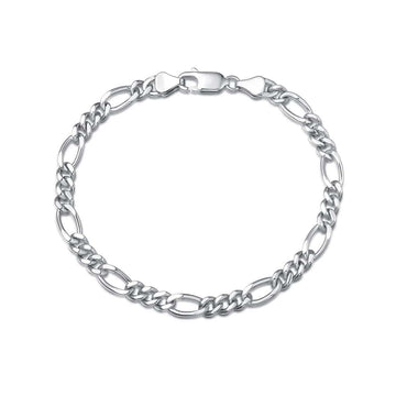 FANCIME Men's Figaro Sterling Silver Bracelet Main