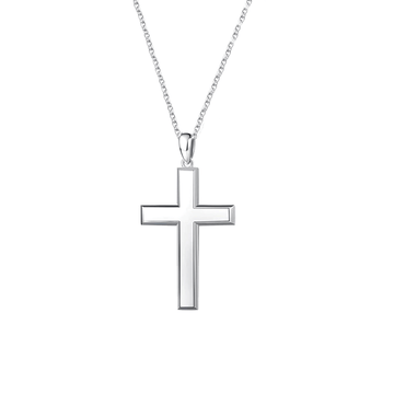 FANCIME Cross Sterling Silver Necklace Main