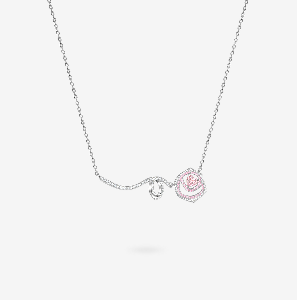 FANCI ME "Rose Amour" Sterling Silver Necklace Main